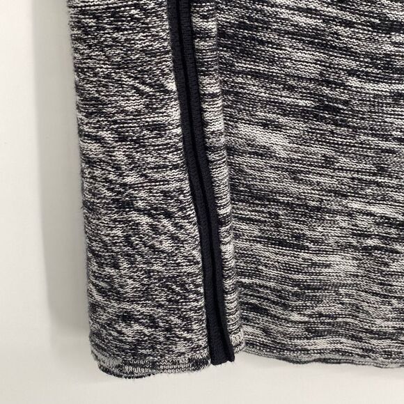 Athleta Retreat Knit Sweater Dress Long Sleeve Black Cream Small - Picture 9 of 14